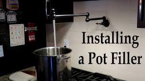 installing a pot filler faucet