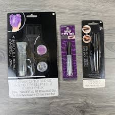 chunky glitter hair kit mascara
