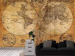 old world map wallpaper about murals