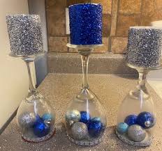 Wine Glass Candle Holder