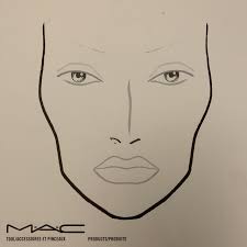mac cosmetics face chart official paper