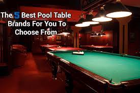 The 5 Best Pool Table Brands For You To