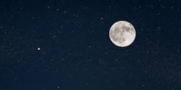 Resultado de imagen para cielo con luna llena y jupiter fotos