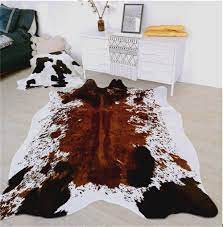 large cowhide rug faux fur cowskin cow
