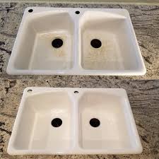 we refinish sinks made of porcelain and