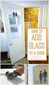 how to add a glass pane to a wood door