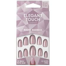 elegant touch mauve madness nails