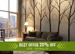 Wall Decal Winter Tree Wall Decal For