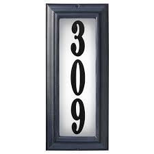 Vertical Lighted House Number