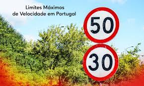 limites máximos de velocidade em portugal