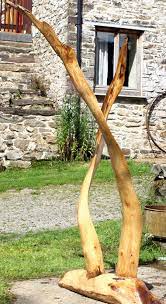 wooden garden sculptures
