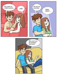 Funny cartoon - Girlfriend and boyfriend | Funny Dirty Adult Jokes ... via Relatably.com