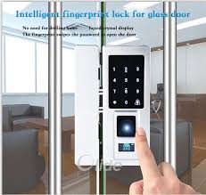 glass door fingerprint door lock