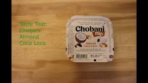 taste test chobani almond coco loco