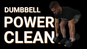 double dumbbell power clean you