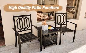 Meooem Patio Side Table With 1 57