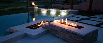 Outdoor Landscape Natural Gas Fire Pits