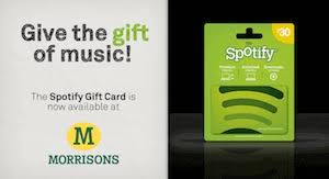 spotify gift cards arrive in uk s