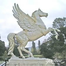 Bronze Pegasus Garden Life Size Horse