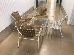 Mid Century Modern Metal Patio Chairs