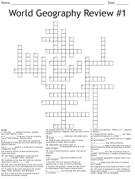 world geography review 1 crossword