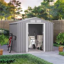 7x6 billyoh ranger apex metal shed with