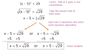 More importantly, completing the square is used extensively when studying conic sections , transforming integrals in calculus, and solving differential equations using. Solving Quadratic Equations By Completing The Square Kate S Math Lessons