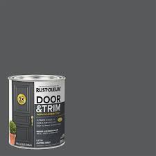 Rust Oleum Stops Rust 1 Qt Satin Alpine Gray Door Paint Case Of 2