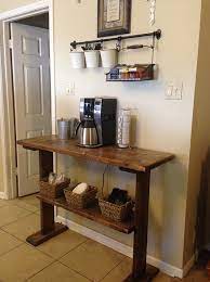 Coffee And Tea Station Table Diy Café