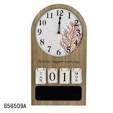 Non Ticking Rustic Outdoor Wooden Clock