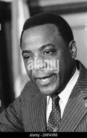Philadelphia Managing Director Wilson Goode, shown Dec. 23, 1983, tells  news conference in Philadelphia that he is resigning his post effective  Nov. 30. In response to questions, Goode refused to say whether