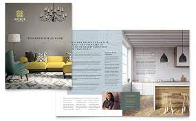 interior design brochure template design