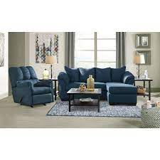 Darcy Blue Sofa Chaise Living Room Set