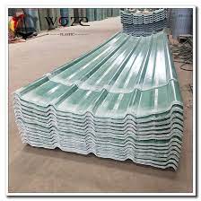 Anti Uv Corrugated Frp Roof Panel Clear