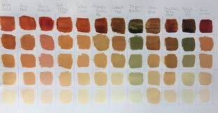 Color Chart Exercise Quinacridone Nickel Azo Gold