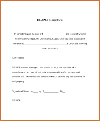 Bill Of Sale Word Template General Form Free Motorcycle