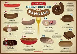 food infographic great british bangers