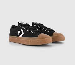 converse star player 76 trainers black