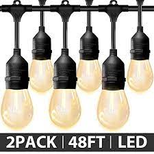 amico 2 pack led outdoor string
