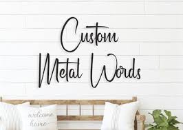 Metal Wall Words