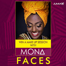 makeup session with mona faces