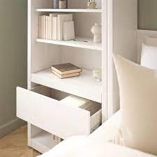 Signature Sleep Murphy Wall Bed Side Cabinet With Pullout Nightstand Ivory Oak 8169341com