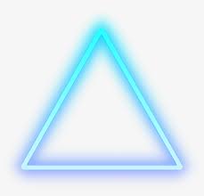 triangle blue glow light shape cool