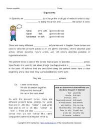 Ar Preterite Regular Notes With Reading And Activity Verb