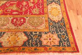antique turkish oushak rug 70879