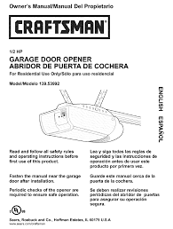 craftsman 139 53992 owner s manual pdf