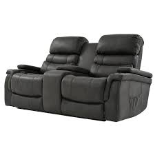 lum power reclining sofa w console el