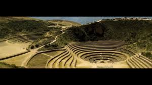 Inca Agriculture Complex Or Amphitheater Moray In Peru