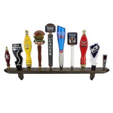 beer tap handle displays shelves stands