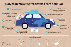 how to remove water spots on a car